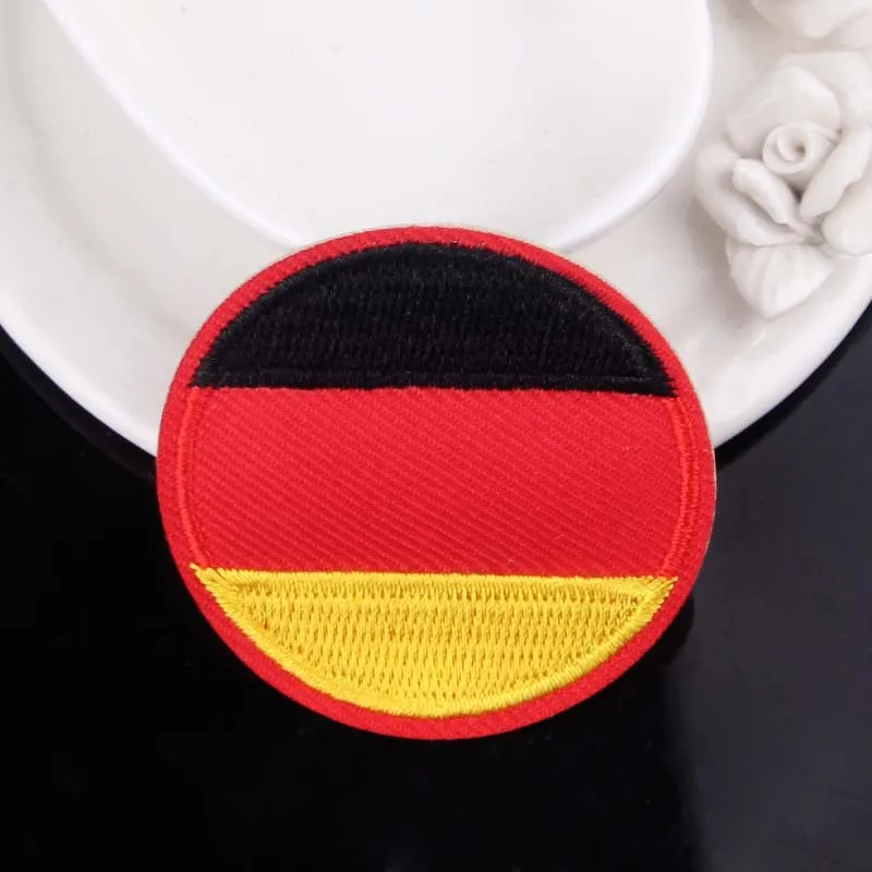 DIY вышитая заплатка Национальный флаг Утюг для нашивки на одежду тактические