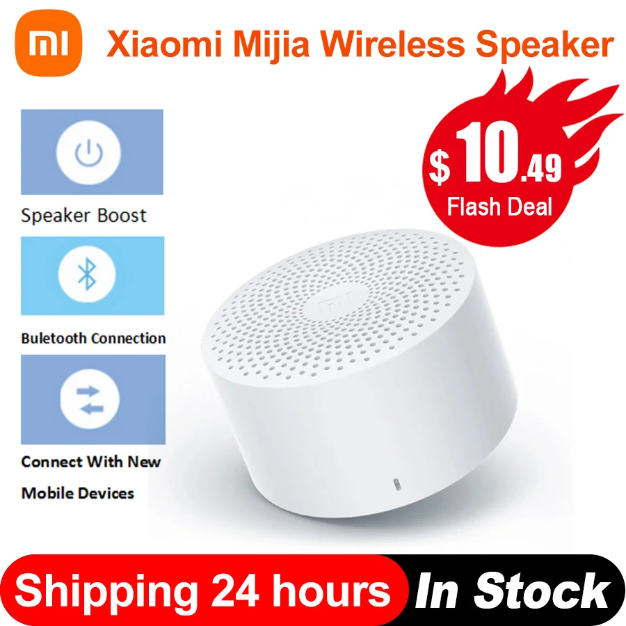 Беспроводные колонки Xiaomi Mijia с голосовым управлением миниатюрные стерео