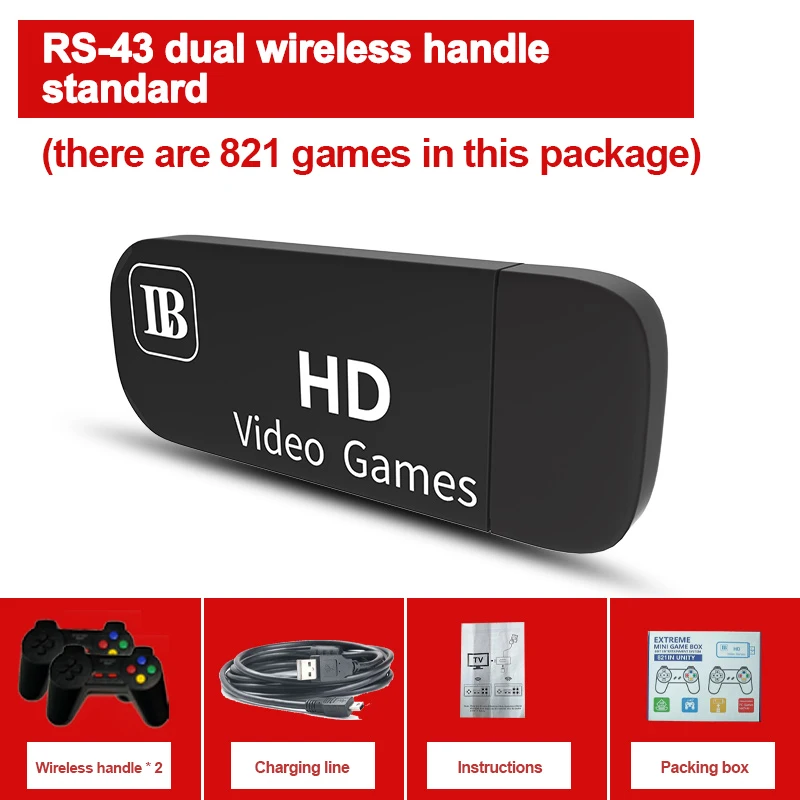 

Беспроводная мини-видеоигра для домашнего игрового автомата FC, красно-белый автомат для NES821U, игровая видеоприставка с сокровищами, аксессу...