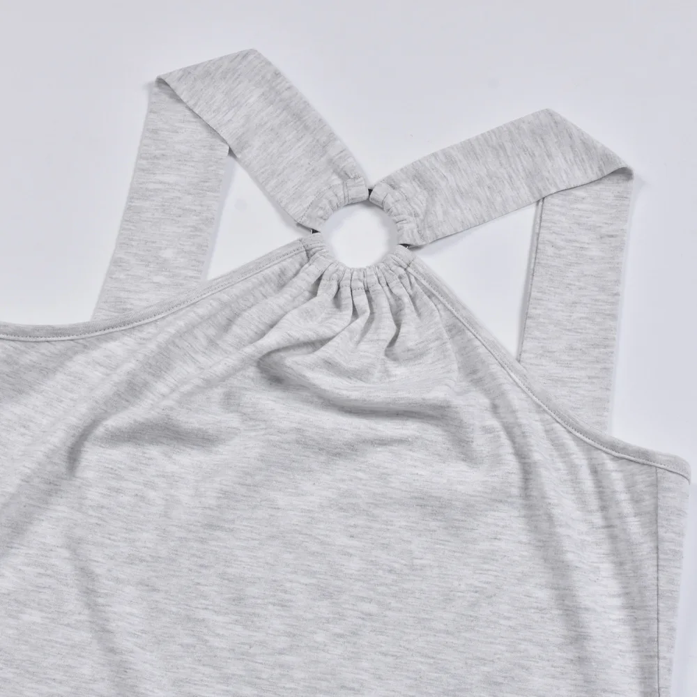 

2021 Summer Women's Backless Sexy Halter Dress Loose Split Long Dress Casual Style Spaghetti Strap Pencil