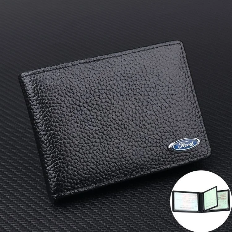 

Unisex Driver's License Leather Case Motor Vehicle Driving Credit Id Card Holder Tarjetero For Ford Wallet Car Accessories