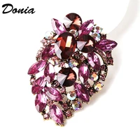 donia jewelry korean fashion creative big glass brooch fashion flower brooch womens clothing accessories coat jewelry