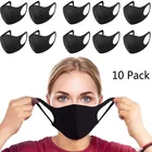Маска для лица многоразовая унисекс, 1510 шт., для взрослых, для рта, черная, против пыли, моющаяся, респираторные маски, защитная маска 50%