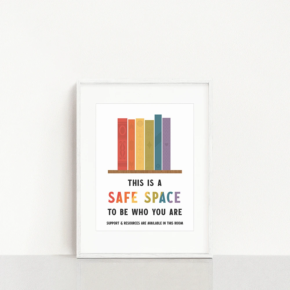Абстрактный постер "Безопасное пространство" для школы, художественная печать, класс, холст, картина, математика, наука, стенные изображения, украшение класса дома.