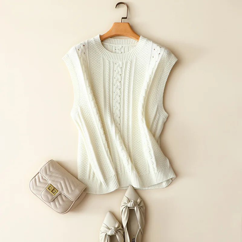 Masigoch зимний модный толстый вязаный кашемировый свитер 100% жилет