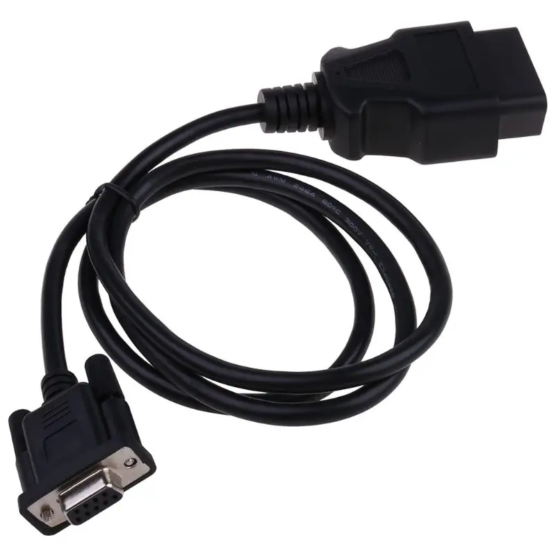 Универсальный адаптер OBD2 16Pin к DB9 RS232 Автомобильный диагностический интерфейс