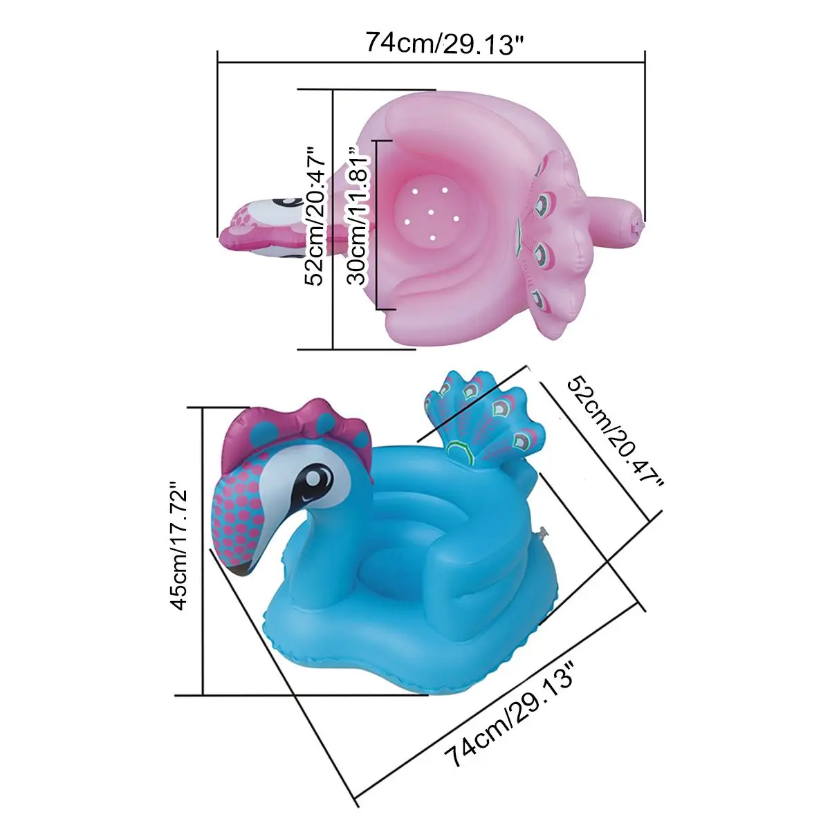 

Multifunctional Baby Children Chair Inflatable Bathroom Sofa PVC Inflatable Seat Learn Dinner Chair Portable Bath Stool For Kids