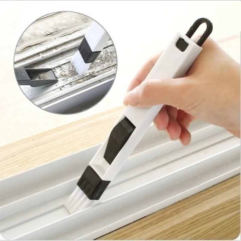 

Brush Groove Cleaning Brush with Cleaning Dustpan Multi-purpose Kitchen and Keyboard Brush Window Cleaning Tools
