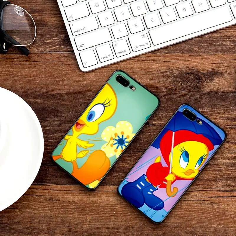 Чехлы для iPhone XR XS Max X 6 6S 7 8 Plus Горячая птичка Твити мягкая IMD задняя крышка телефона