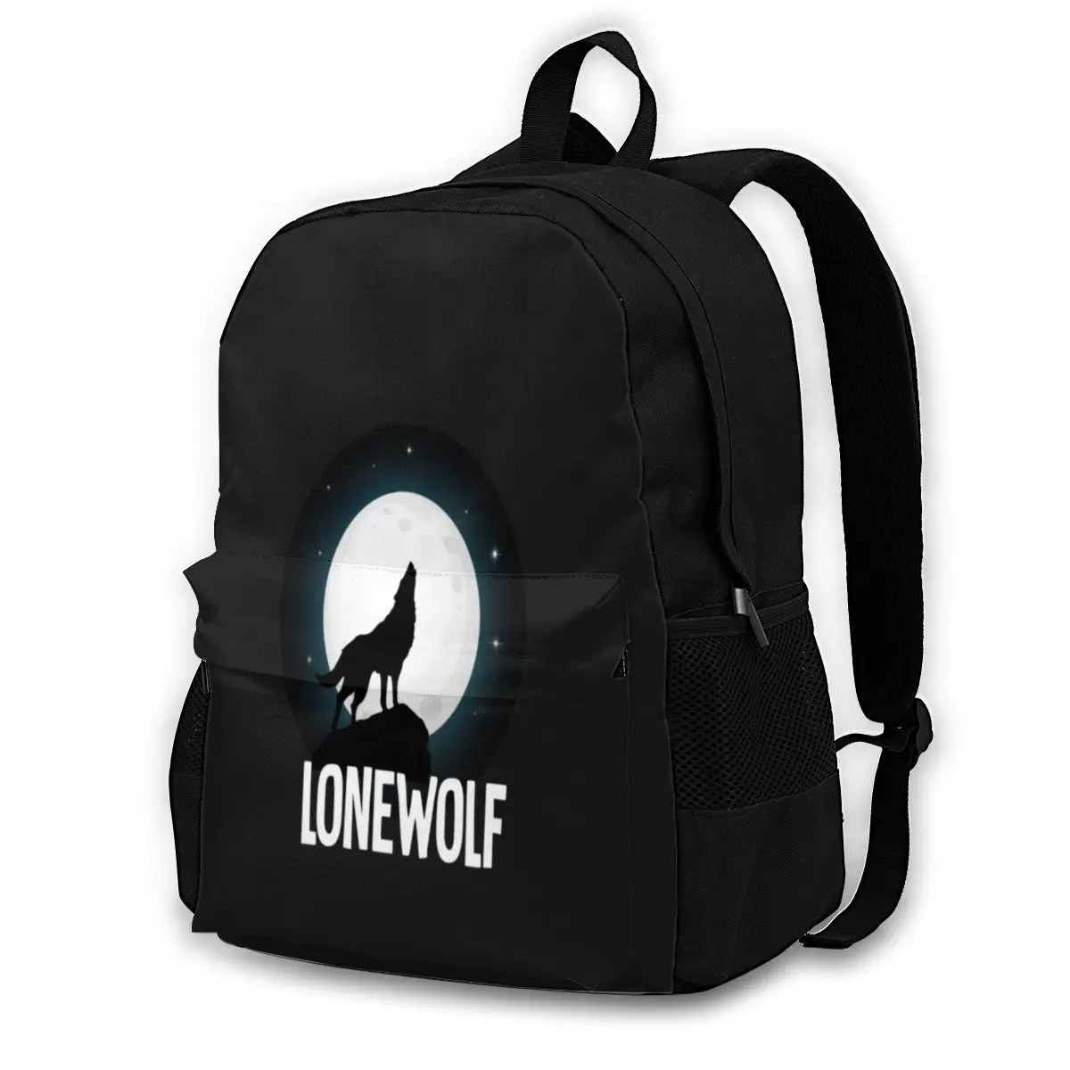 

Teen Wolf Backpacks Nice Polyester Daily Backpack Male Soft Bags