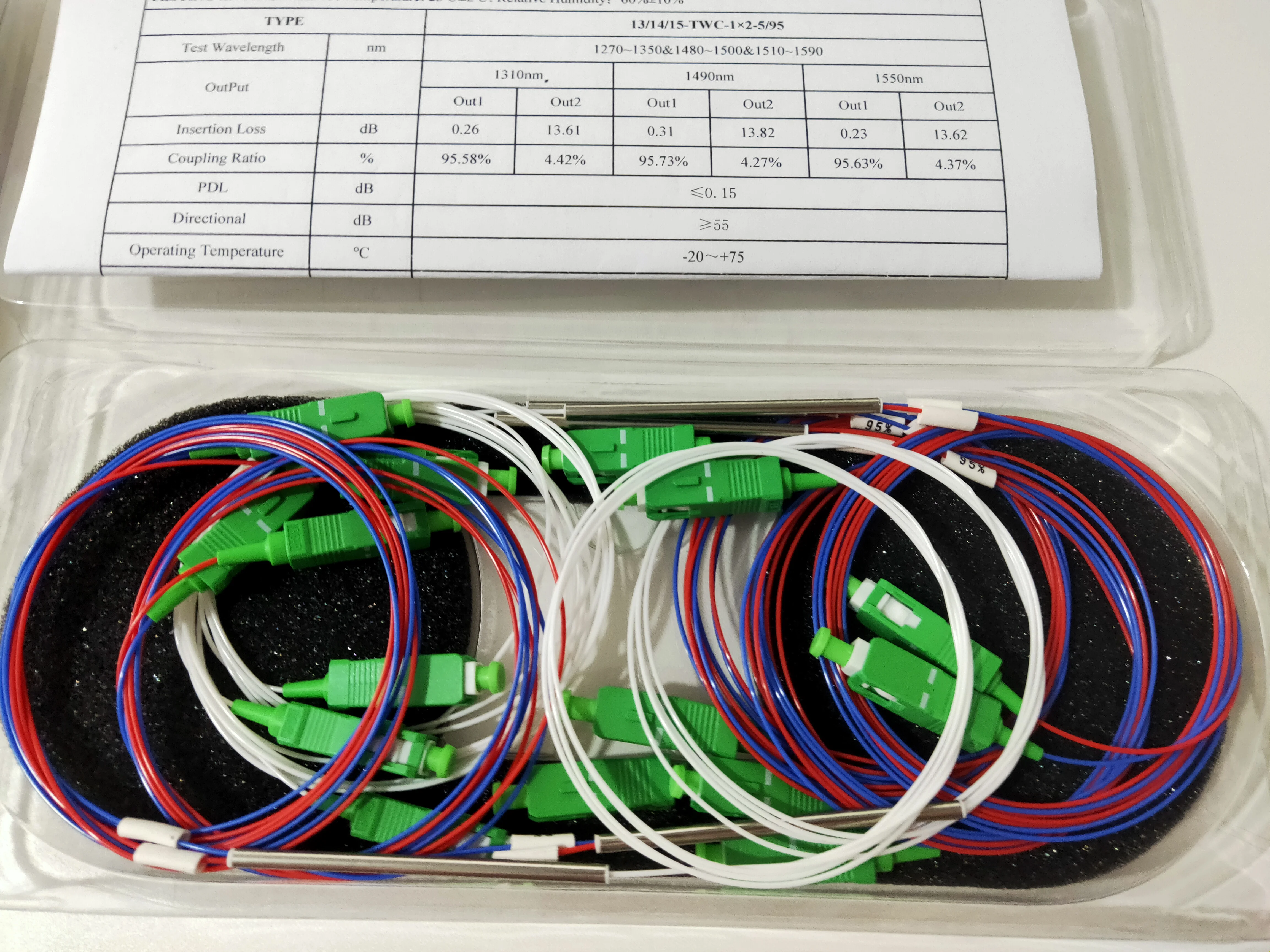 Заводской сплиттер FBT 1:2, 10 шт., отношение сплиттера: 1:99 10:90 20:80 30:70 40:60 50:50 с разъемом sc apc