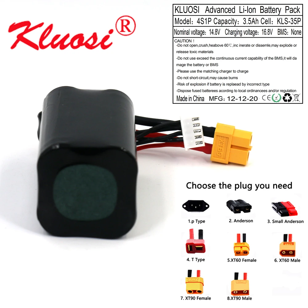 kluosi 4s1p 148 v 3 5ah 168 v высокая ёмкость бла бе