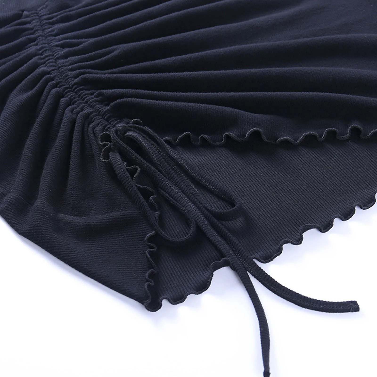 

Women Skirts Sexy Fashion Solid Color Drawstring High Waist Lrregular Sexy A-Line Mini Skirt Bag Hip Short Skirt q5