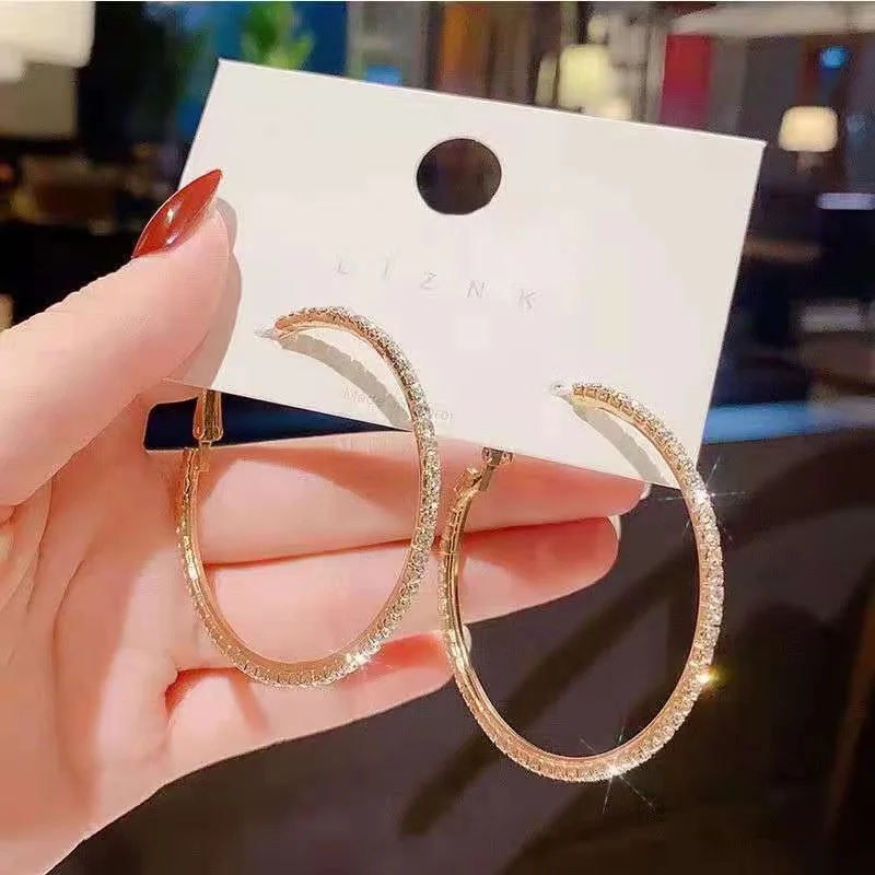 

Exaggerated vintage Personality Women's Earrings Hoop earrings large hoop earrings simple party earrings female jewelry