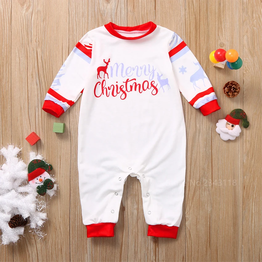 2020 Рождество Новый Год семейная детская пижама зимняя одежда для пар