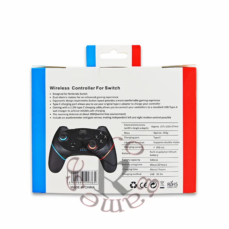 Для Nintendo Switch Pro NS-переключатель Pro геймпад Беспроводной-Bluetooth геймпад игровой джойстик контроллер с 6-осевым ручка