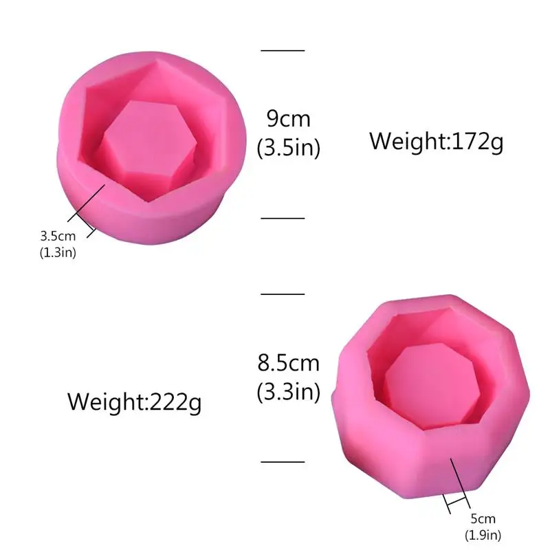 Силиконовые Цветочный горшок для суккулентов десерт ледяной куб DIY подсвечник в