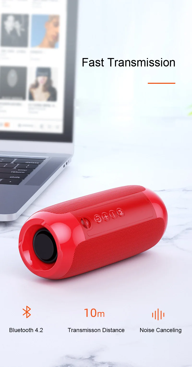 Портативный Bluetooth динамик 20 Вт Беспроводная бас Колонка водонепроницаемый открытый динамик поддержка AUX TF USB Сабвуфер громкий динамик TG117