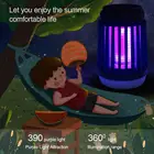 Электромухобойка светодиодный противомоскитная лампа для кемпинга на солнечных батареях USB зарядка Отпугиватель вредителей Крытый мухобойка светильник сада Фонари ловушка для ловушек для Campe