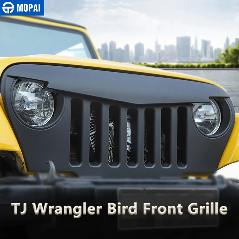 MOPAI гоночные грили для Jeep Wrangler TJ автомобиля Передняя решетка решетки для Jeep для Wrangler TJ 1997-2006 автомобильные аксессуары