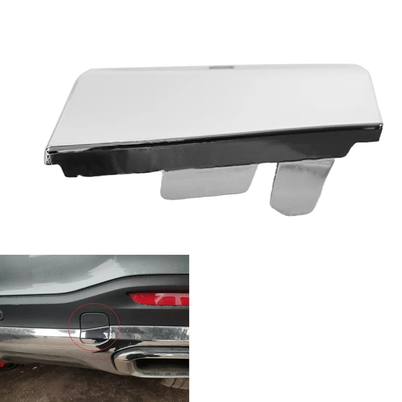 

1678853905 Chrome Car Rear Bumper Tow Hook Cover Cap Towing Hole Lid Trailer Trim Cap for Benz W167 GLE 2019 2020 2021