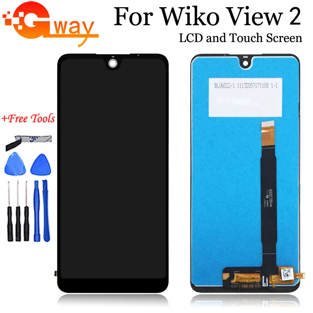 ЖК дисплей и кодирующий преобразователь сенсорного экрана в сборе для Wiko View 2