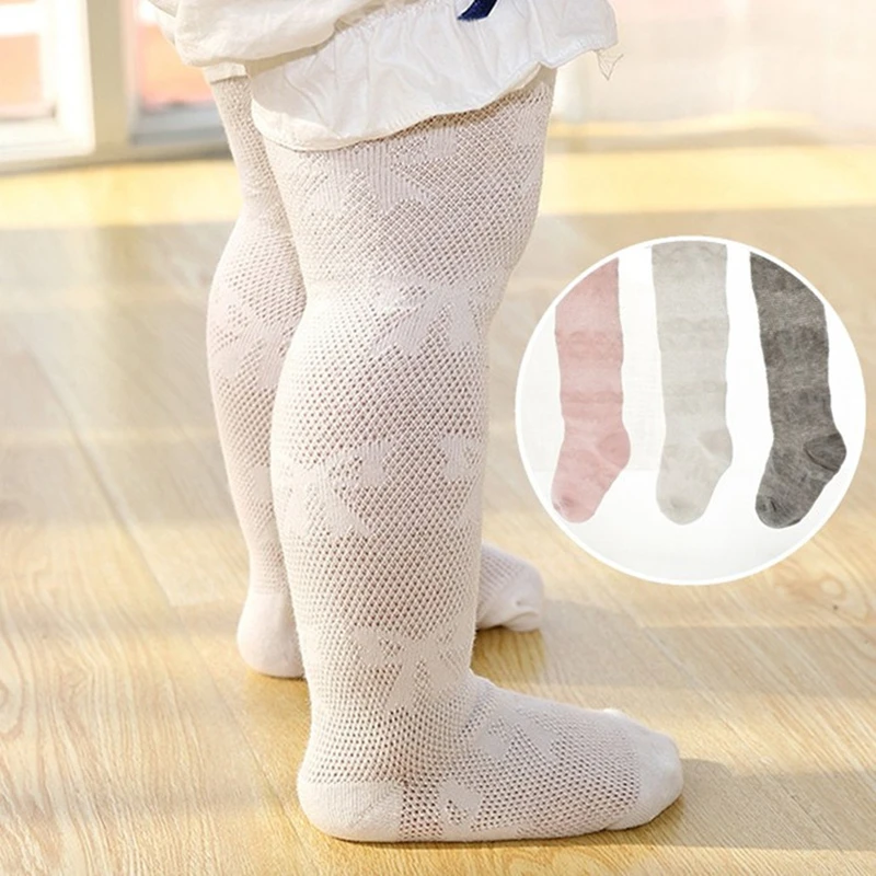 

Baby Pantyhose Mesh Soft Cotton Tights for Girls Cute Princess Bow Stockings for Kids Children White Pink Baby Girl Leggings