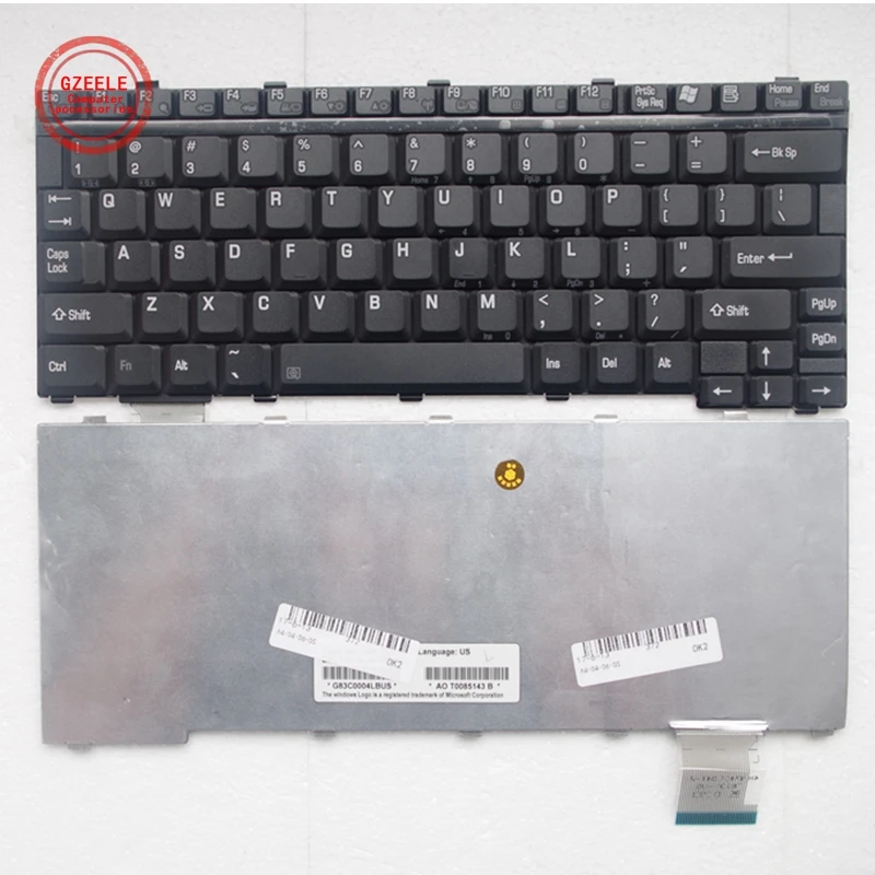 

English laptop Keyboard For Toshiba U300 U305 M600 M601 M602 M606 M605 M608 M609 M708 US Black White