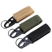 outdoor molle carabiner belt clip hanger webbing backpack buckle strap keychain hook attach quickdraw clasp camp tactical holder