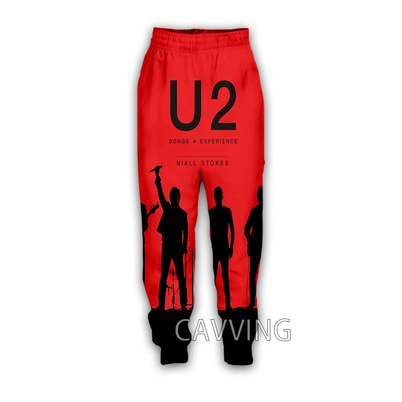 Повседневные спортивные брюки CAVVING с 3D принтом U2 прямые для бега U02