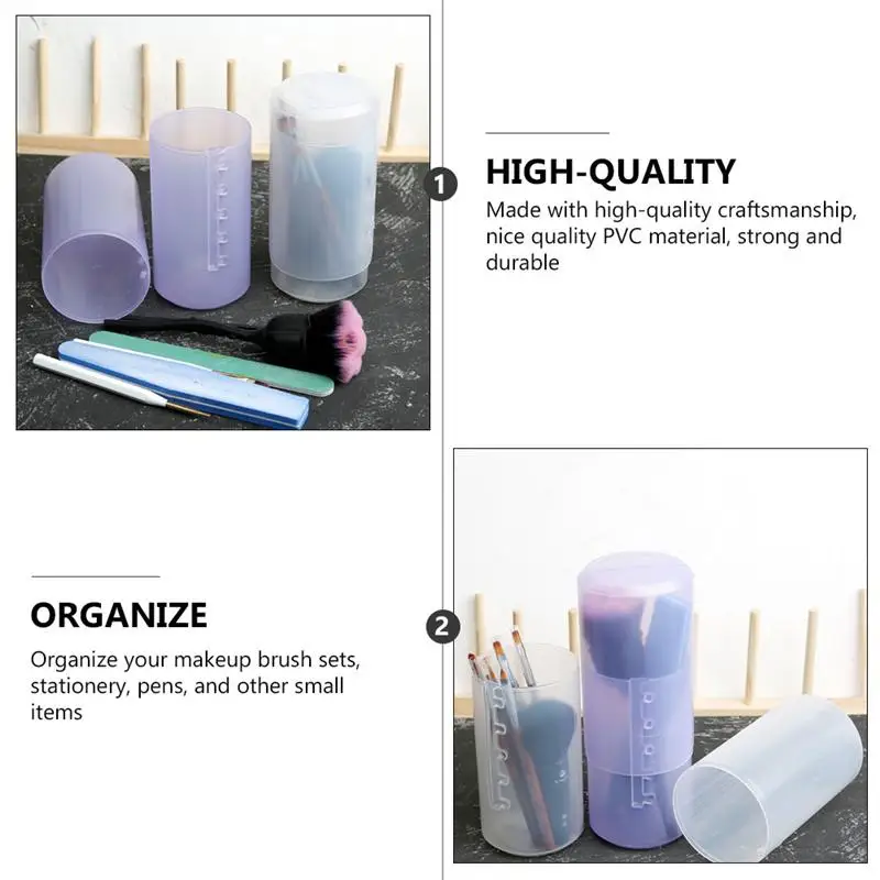 1 шт. ведро для хранения кистей макияжа пластиковая Косметическая кисть