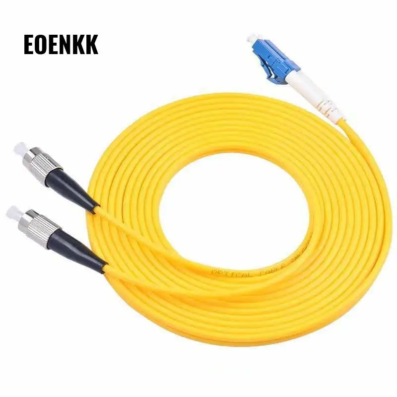 

Telecom-grade Fiber Optic Jumper LC/UPC-FC/UPC Single Mode Double Core 3m Small Square To Round Can Be Customized wholesale