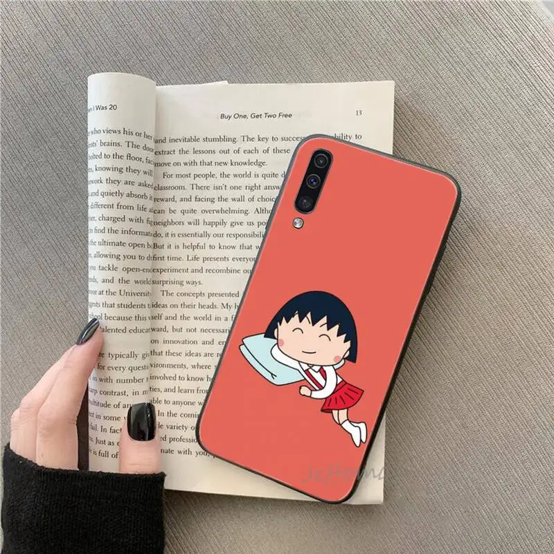 

Anime Chibi Maruko Phone Case For Samsung A20 A30 30s A40 A7 2018 J2 J7 prime J4 Plus S5 Note 9 10 Plus