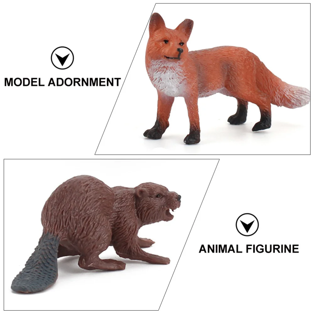 

10Pcs Kids Wild Animal Model Static Models Adornment Cognition Toys