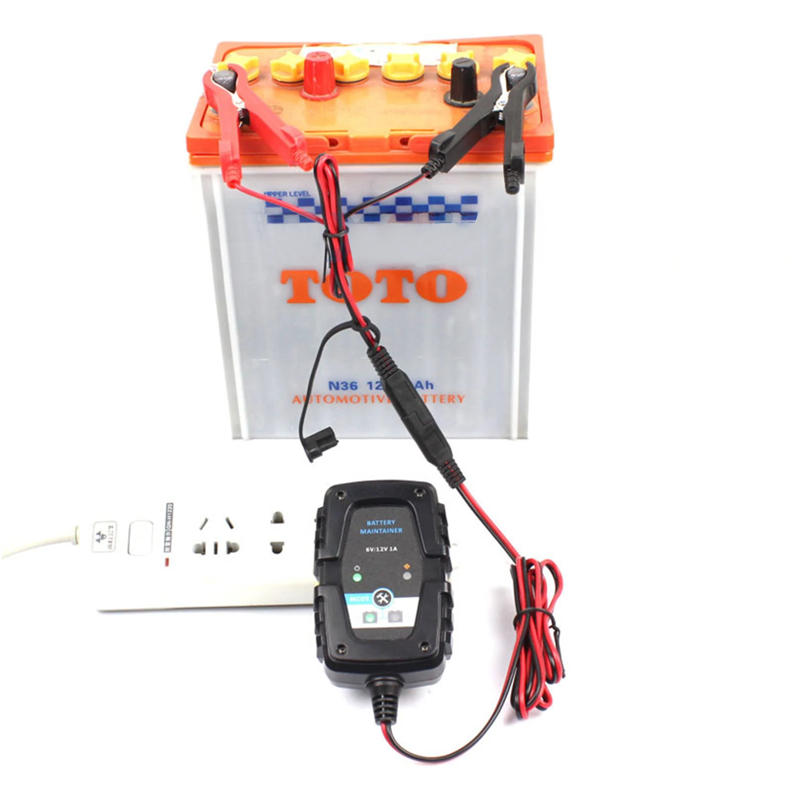 6V 12V 1A Automatic Smart Battery Charger Maintainer For Car Motorcycle Scooter 100-240V AC 50-60Hz |