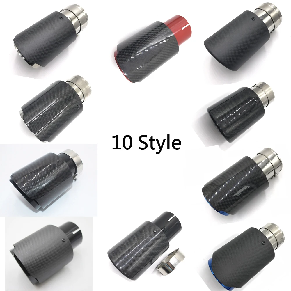 Распродажа 10 типов углеродного глушителя наконечник выхлопной системы