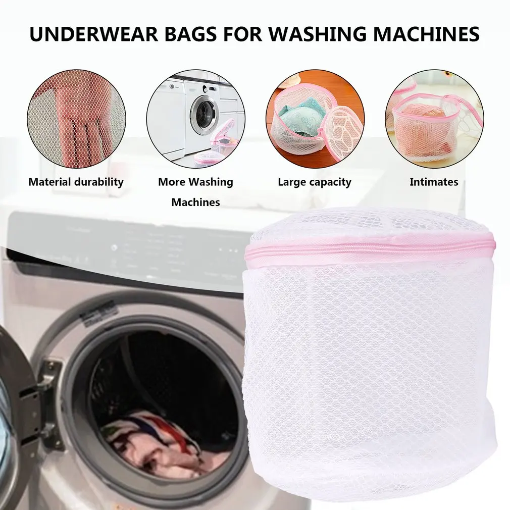 

2021 Zippered Mesh Laundry Wash Bags Foldable Delicates Lingerie Bra Socks Underwear Washing Machine Clothes Protection Net