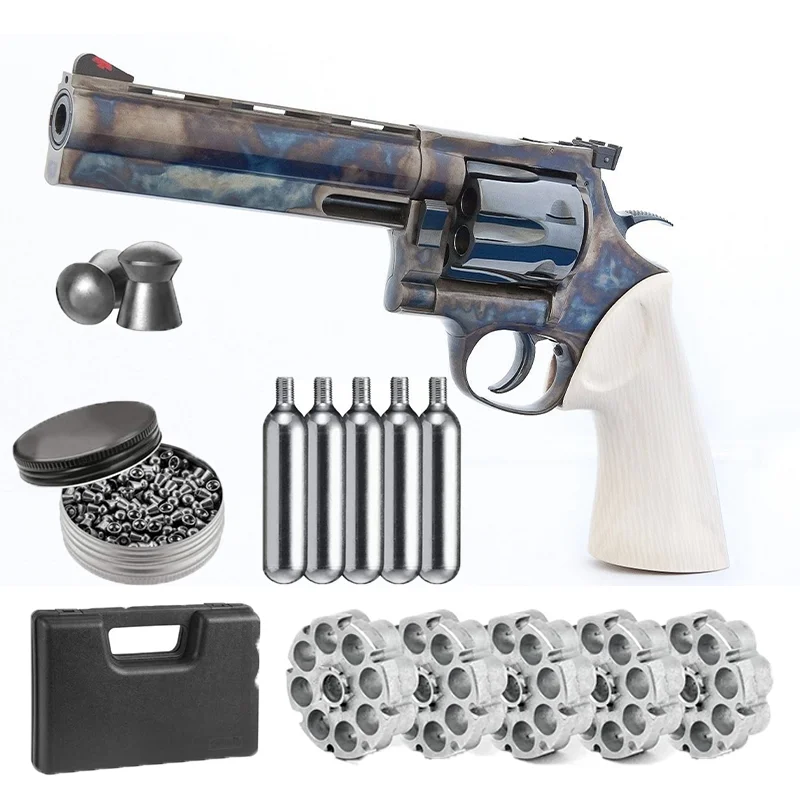 

Smith out of print classic metal revolver + converter+carbon dioxide bullet and lead bullet pattern family metal wall decoration