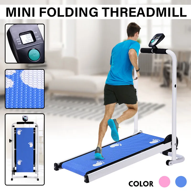 Складная беговая дорожка светодиодный Дисплей пробежки Космос машина Аэробные