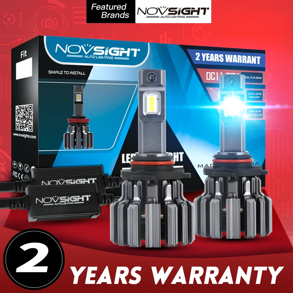 Передние светодиодные фары NOVSIGHT H7 s H4 светильник ры 9005 HB3 HB4 9006 H11 H8 светодиодный