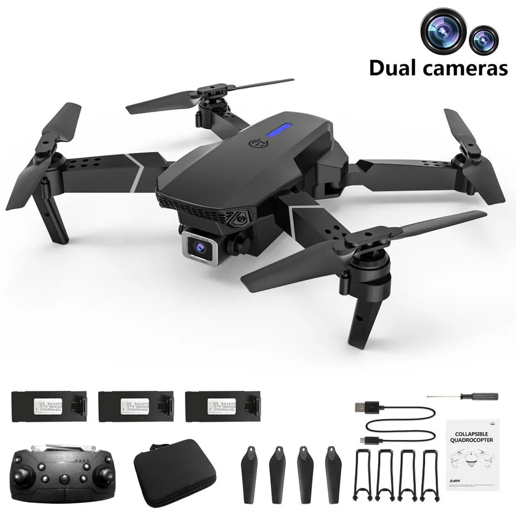 

E525 Quadcopter WIFI FPV Drones With Wide Angle 4K Camera Height Hold RC Foldable Quadcopter Dron Gift Toy