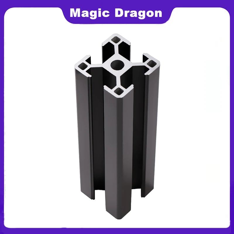 Экструзионный профиль из анодированного алюминия черного цвета европейский