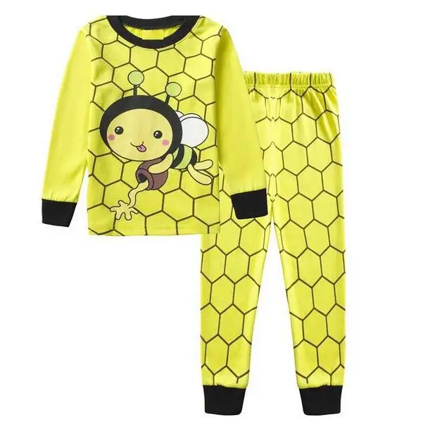 STYLE 14 Детская одежда комплект детской одежды, пижамные комплекты для мальчиков одежда для сна для девочек Детская Пижама, детская Ночная одежда с машинками, домашняя одежда - Цвет: STYLE 14