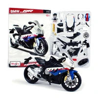 maisto 112 s1000 rr assemble diy motorcycle bike model toy for kids gift collection new original box free shipping