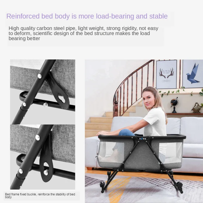 Многофункциональная портативная кровать для ребенка складная кроватка с