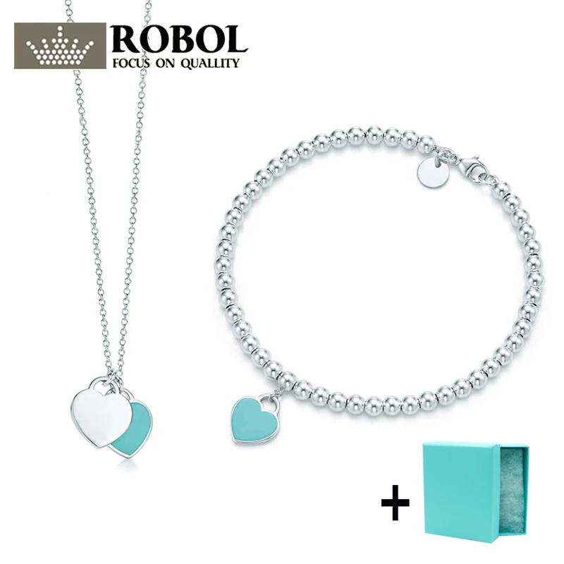 Оригинальный классический браслет Love DIY SL TFB RLLEN с зелеными камнями для мужчин и женщин в подарочной коробке с логотипом, бесплатная доставка.