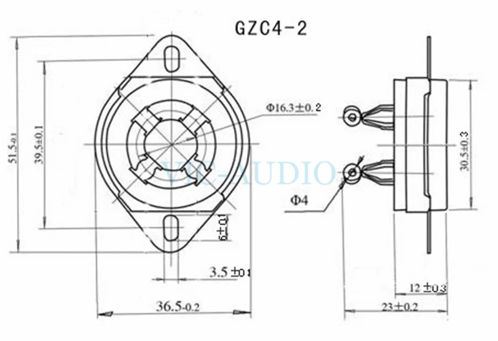 DIY Аудио 2 шт. 4 контакта электронная трубка розетка для 2A3 300B FU-811 811 101D 5Z3 вакуумная трубка керамическая розетка