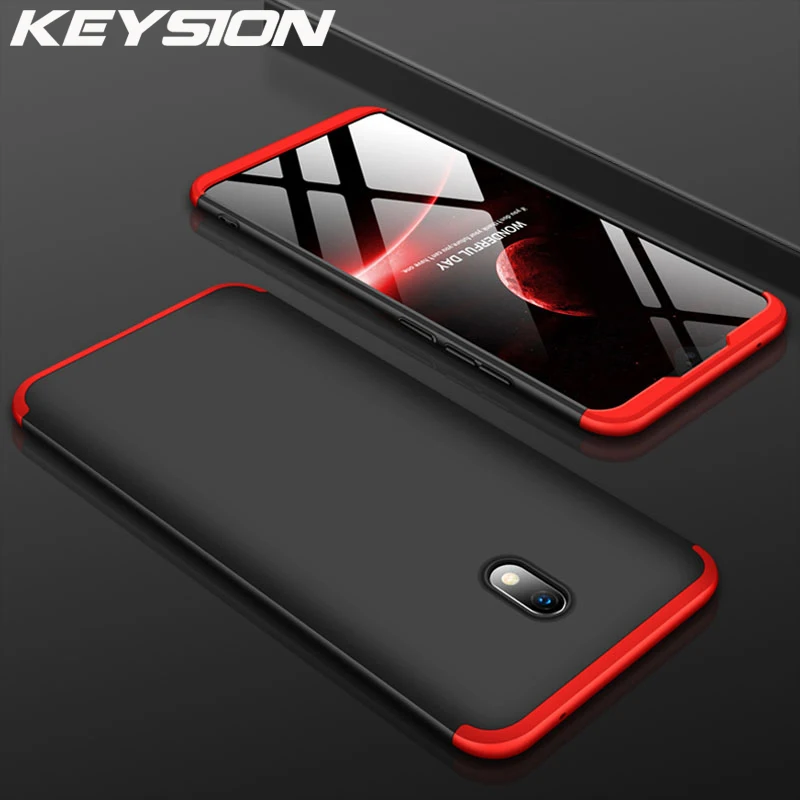 Чехол KEYSION 3 в 1 для Xiaomi Redmi 8A Note 8 Pro 7 K20 противоударный жесткий чехол накладка из