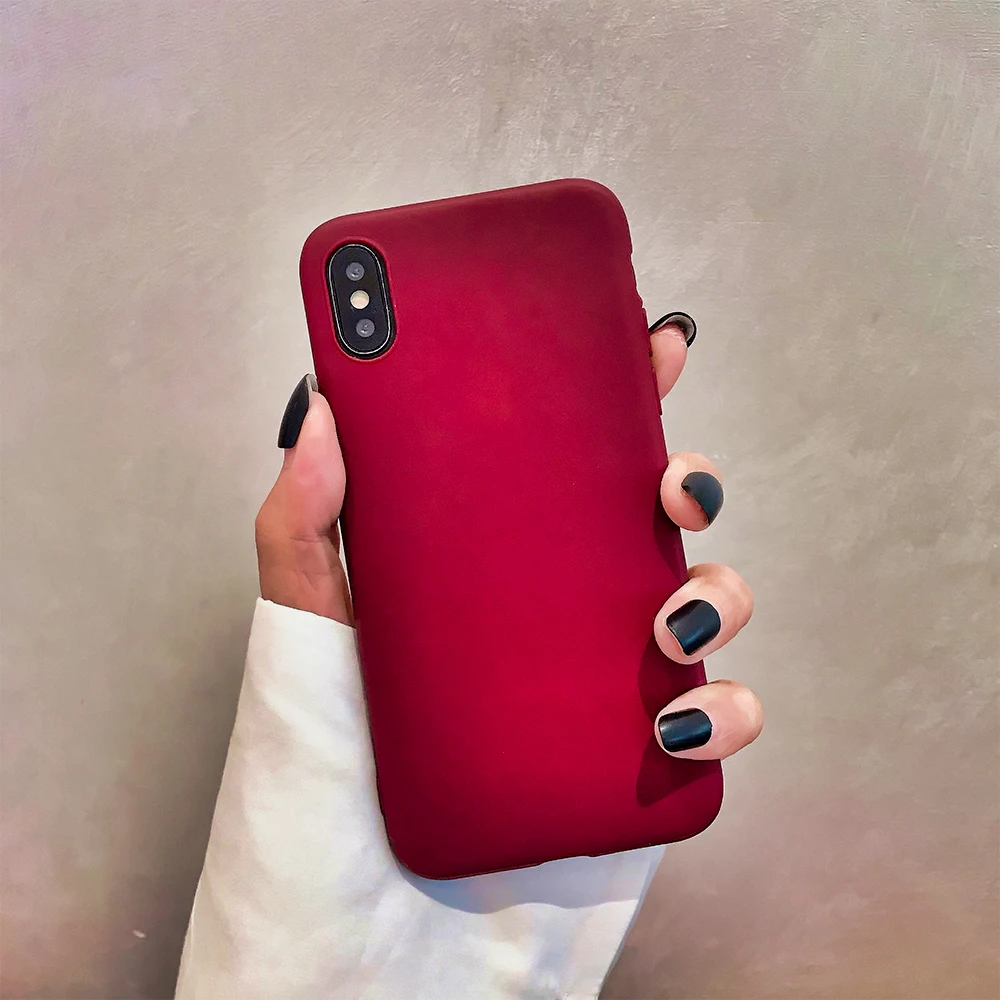 Карамельный цвет ed чехол для телефона iPhone 11 PRO MAX XS xr x 8plus 7plus 6plus 8 7 6 Apple TPU