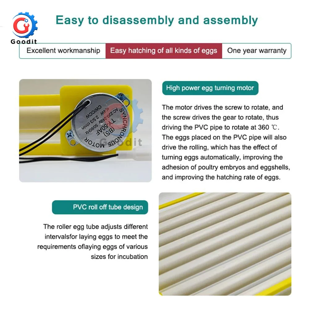 Автоматический вращающийся на 360 ° роликовый лоток для яиц устройство вращения